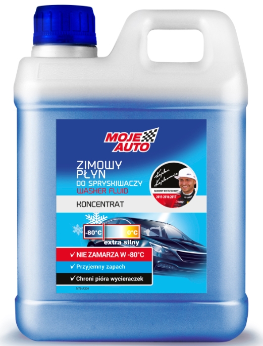 Płyn do spryskiwaczy koncentrat zimowy 1l WASHER FLUID / MOJE AUTO