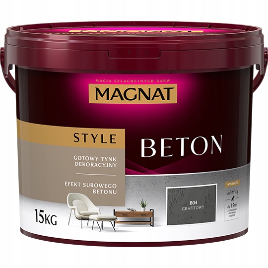 Magnat Style Architektonický betón B04 Grafitový 15KG