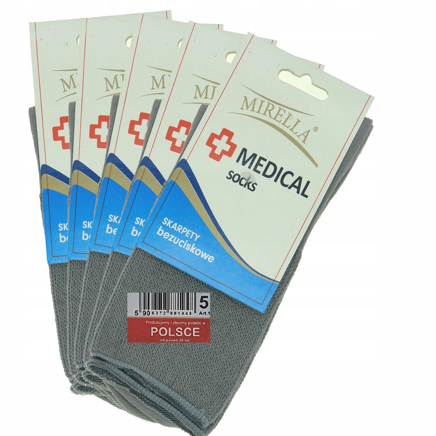 

Skarpety zdrowotne Medical 41-43 Melanż 5-pak