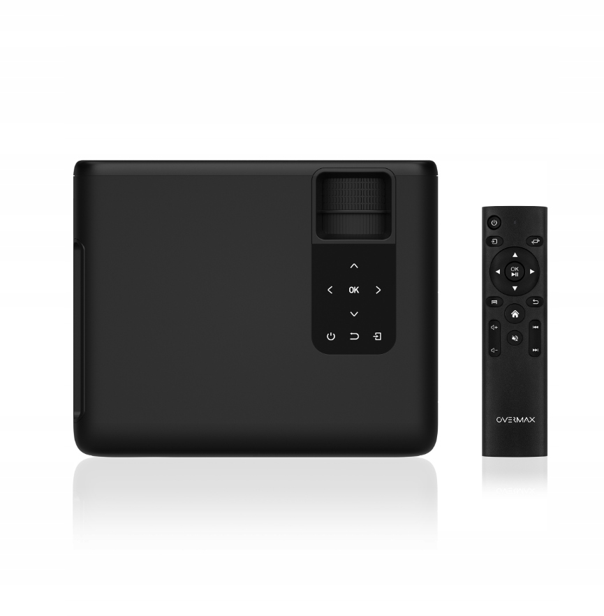 PROJEKTOR Multimedialny RZUTNIK Overmax FullHD 1080p 200" Wifi HDMI + Pilot Marka Overmax
