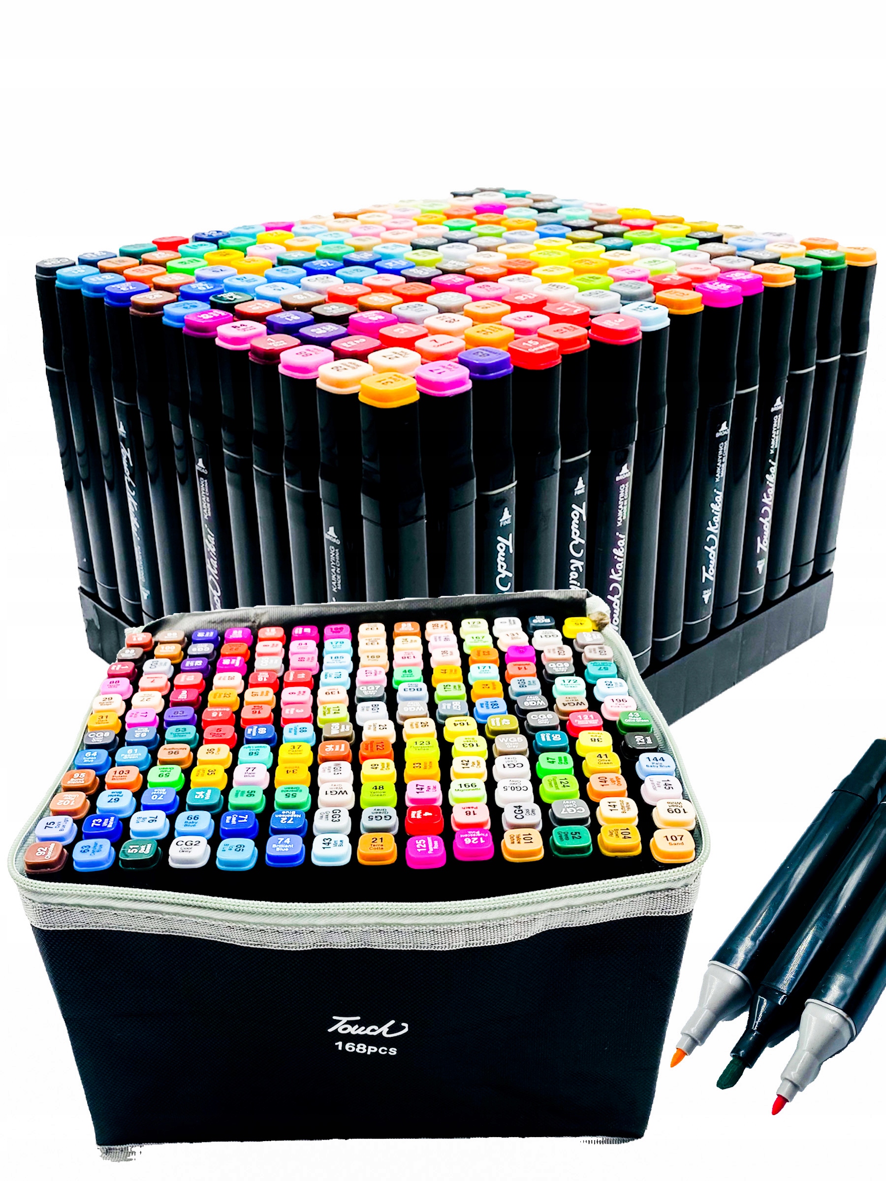 MARKERY ALKOHOLOWE FLAMASTRY ZESTAW 168 TORBA PRO EAN (GTIN) 05903641906951