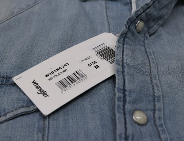 WRANGLER KOSZULA jeansowa REGULAR FIT icy blue XXL Rozmiar XXL
