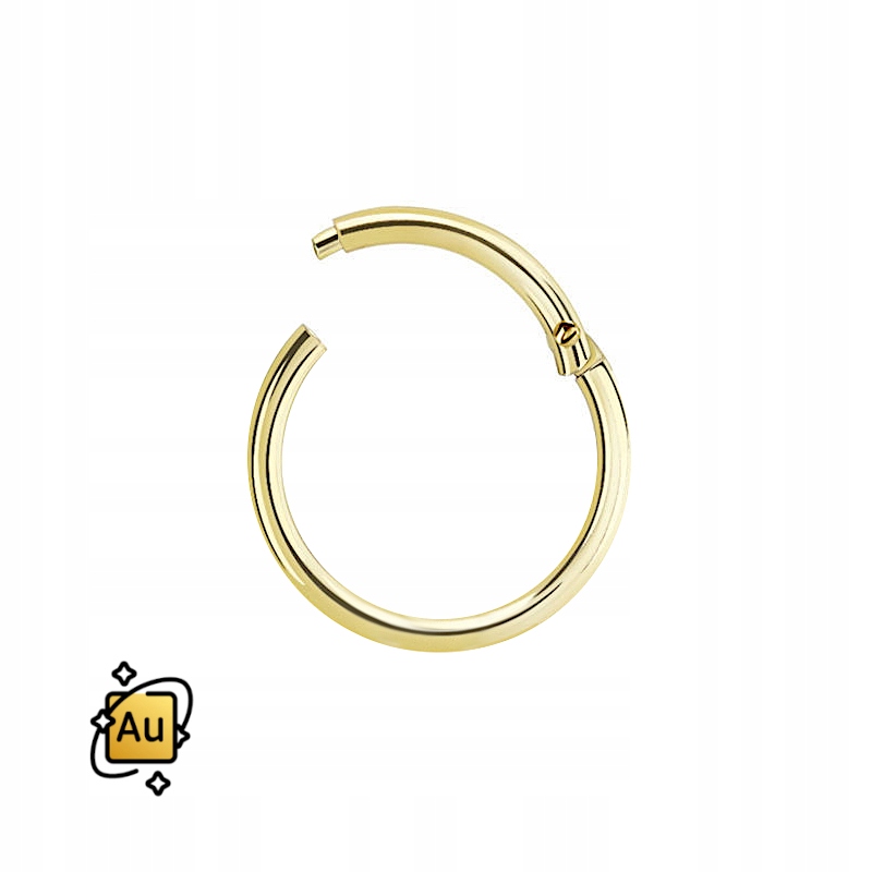 Zlatý Clicker kolečko 14K Au 585 1,0/7 mm