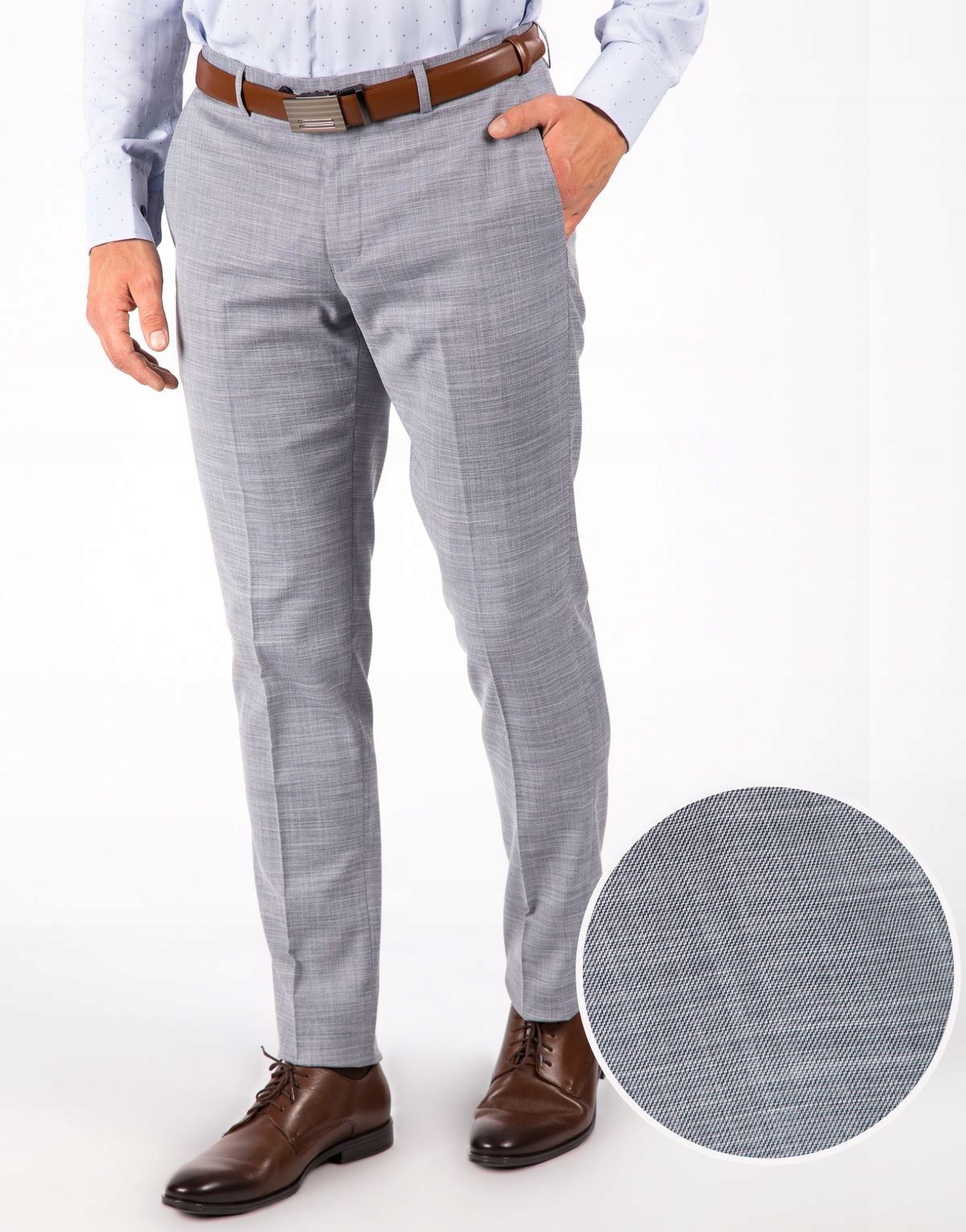 Spodnie męskie jasno szare W40 L32 176/102