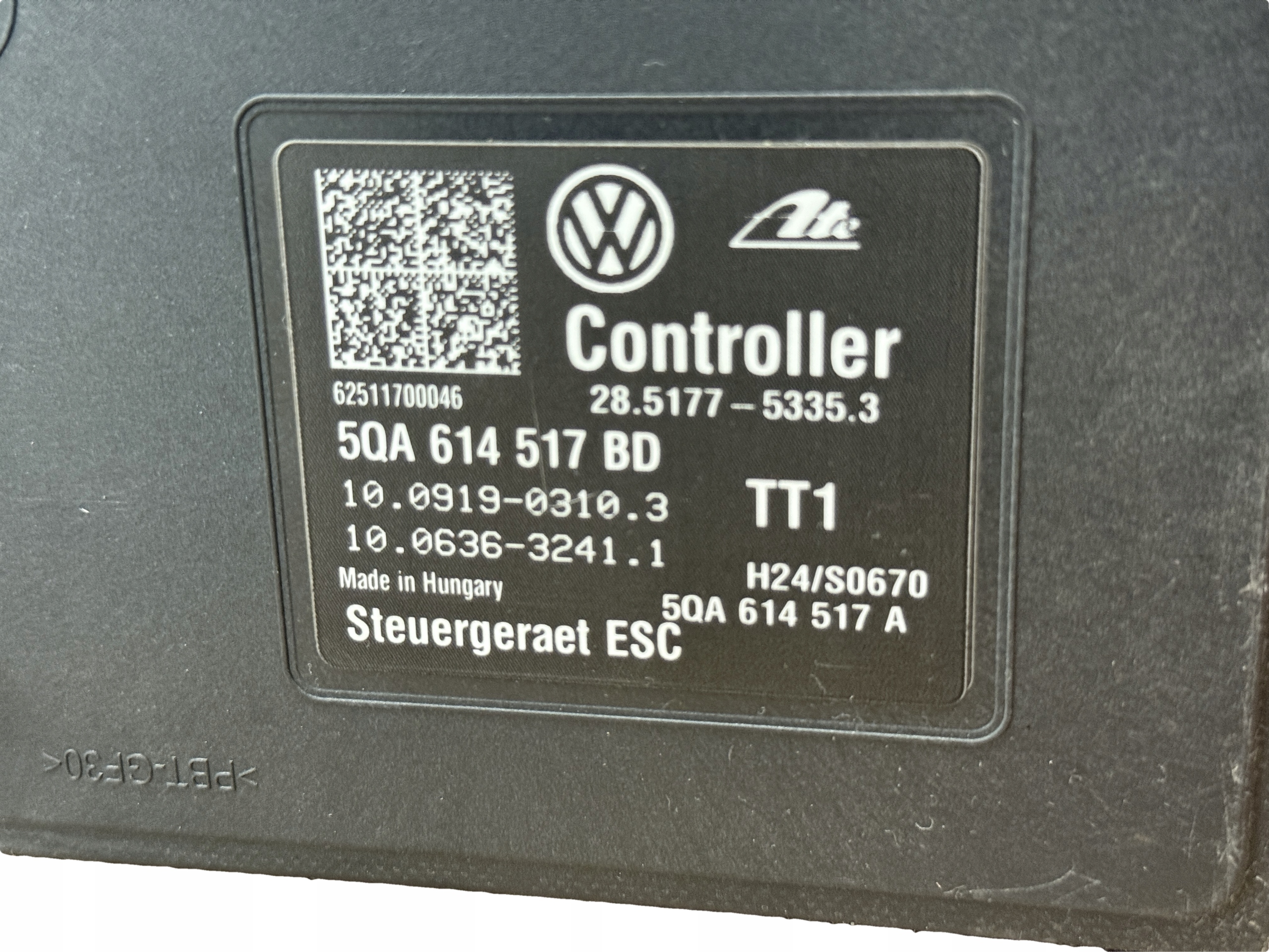 AUDI VW CUPRA SKODA pump control unit ABS 5QA614517BD