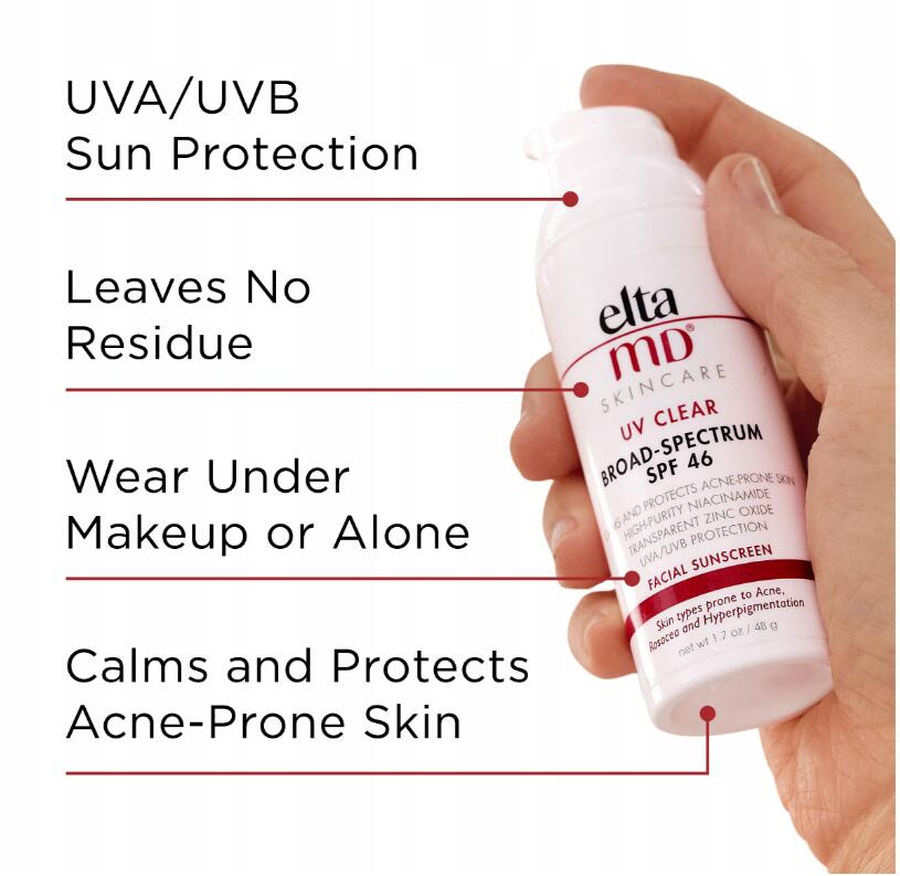EltaMD UV Clear SPF 46/Daily SPF Face Suns Stan opakowania oryginalne