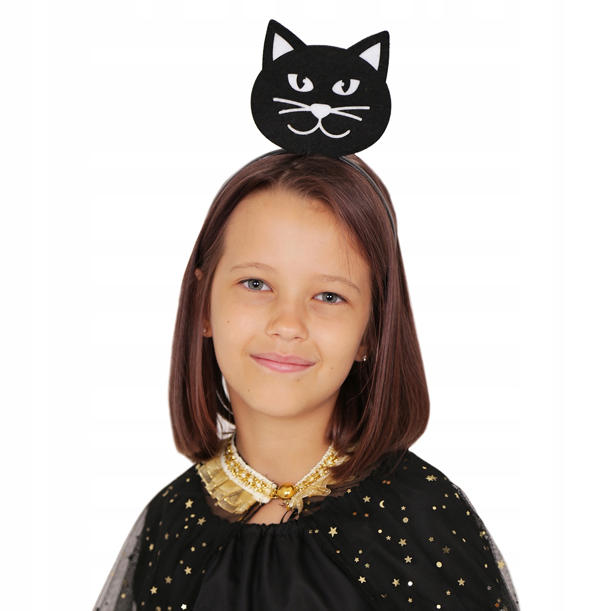 OPASKA KOTEK STRÓJ KOT ZESTAW MRUCZEK PRZEBRANIE STRÓJ KOTKA FILCOWA CZARNA Marka bez marki