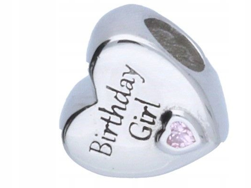 Stříbrný přívěsek 925 bead srdce 2,36g k náramky pro ni jako dárek