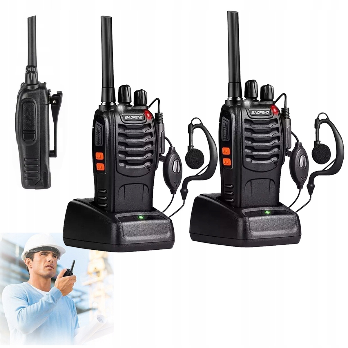 Baofeng BF-88E nowa wersja 2x Krótkofalówki Walkie Talkie Pmr