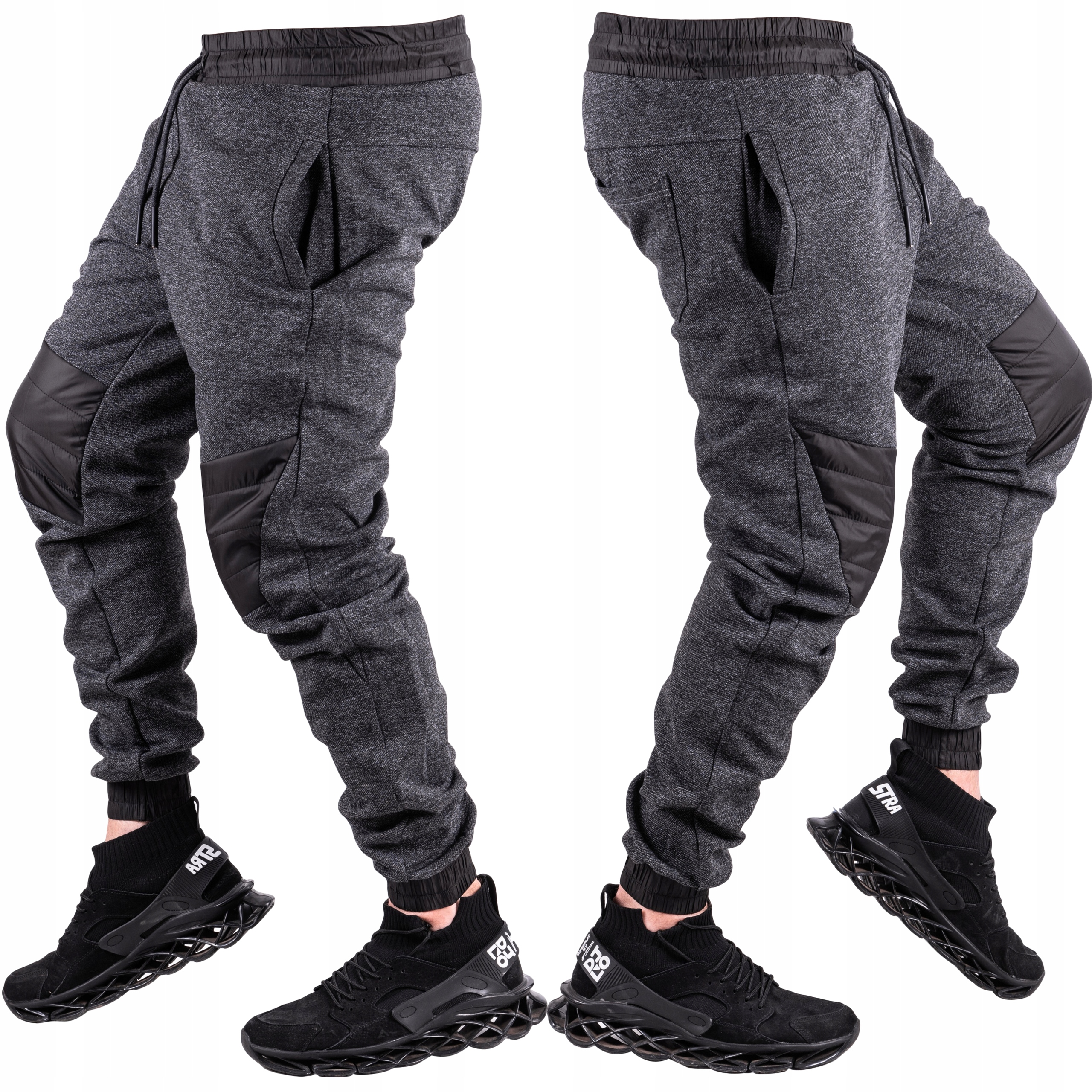 

Spodnie męskie Joggery dresowe szare Gunnar r.XL