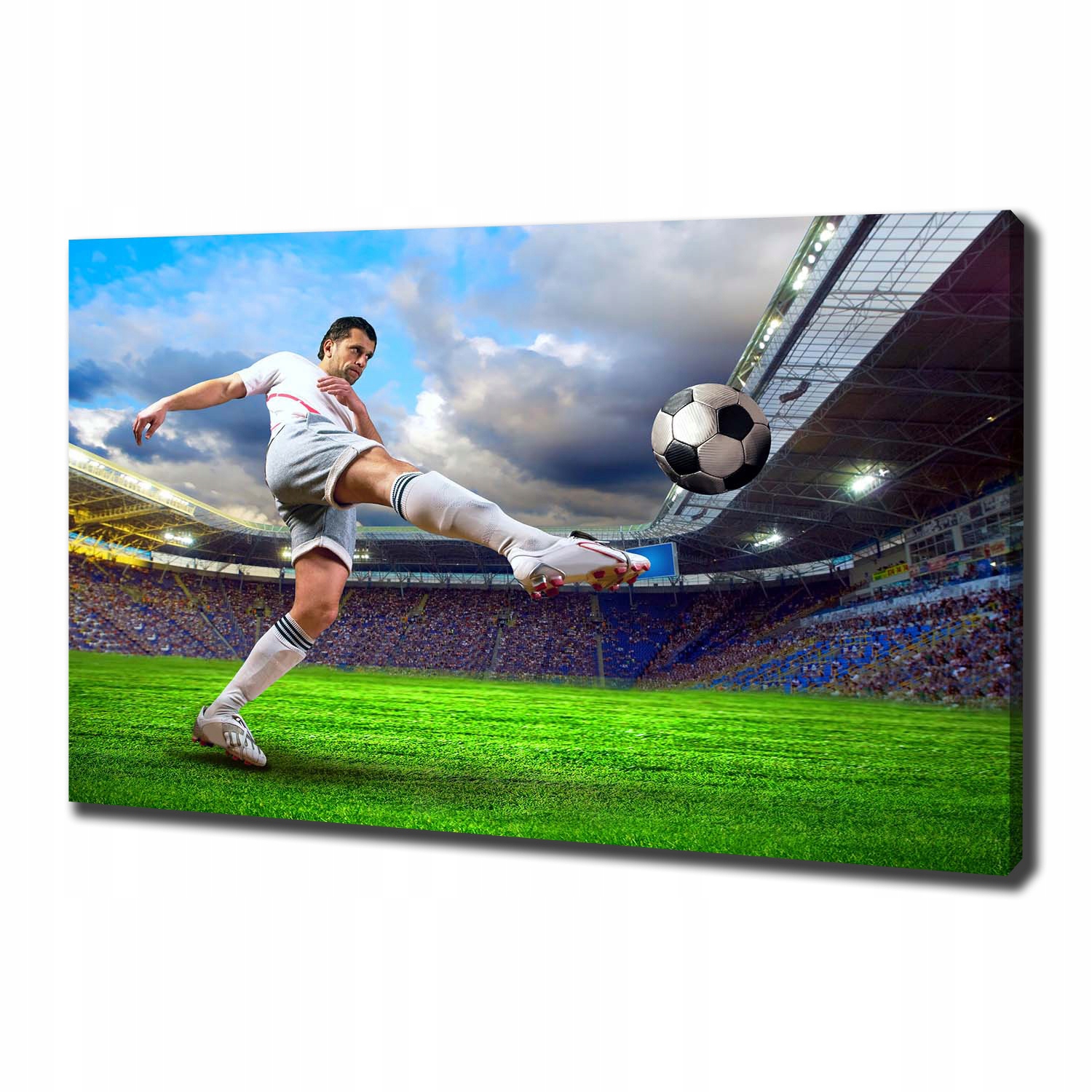

Foto obraz canvas Piłkarz na stadionie 100x70 cm