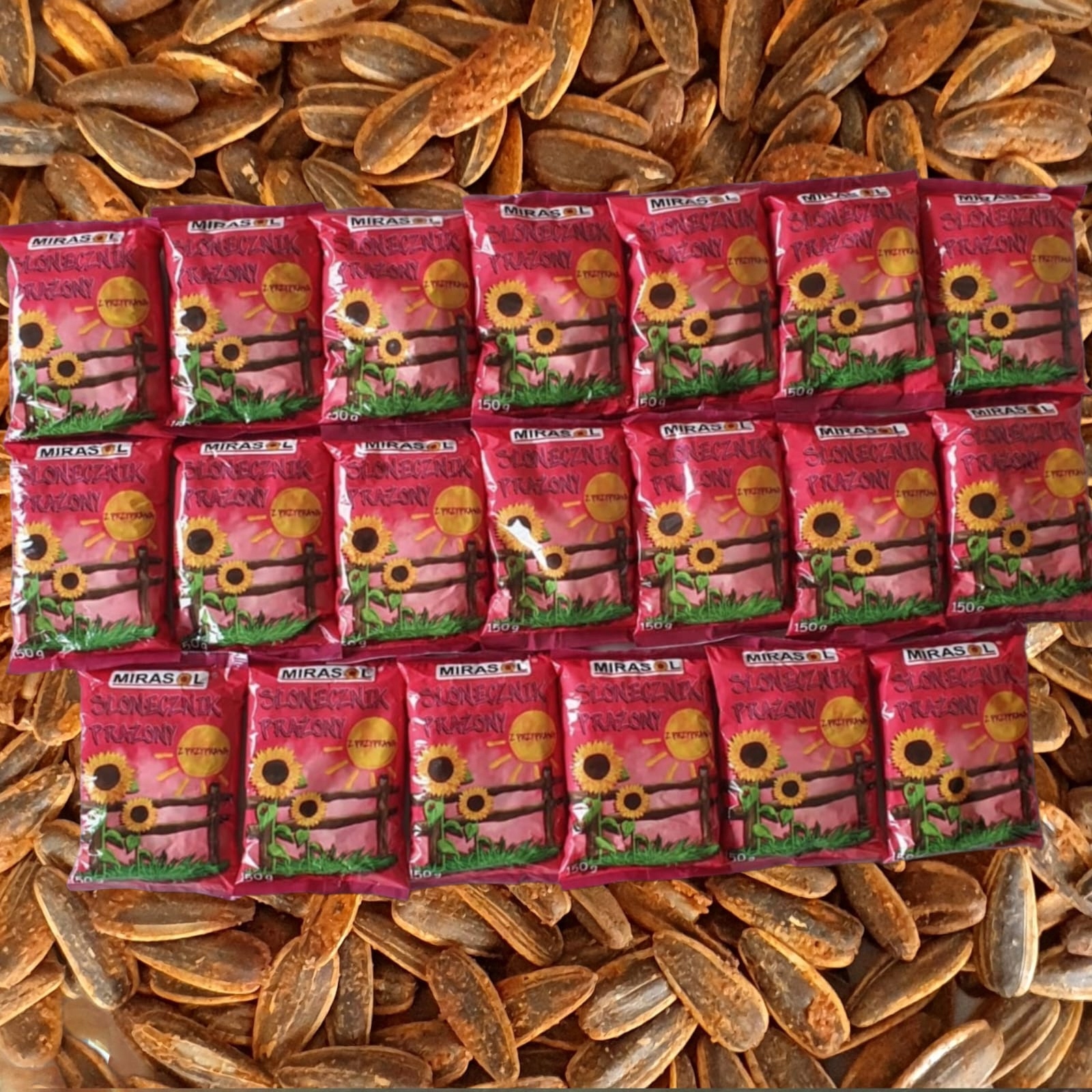 Levně Slunečnice Pražená 150 g S Kořením Mirasol Velké Zrno