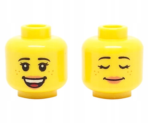 

Lego głowa główka figurki kobieta, uśmiech