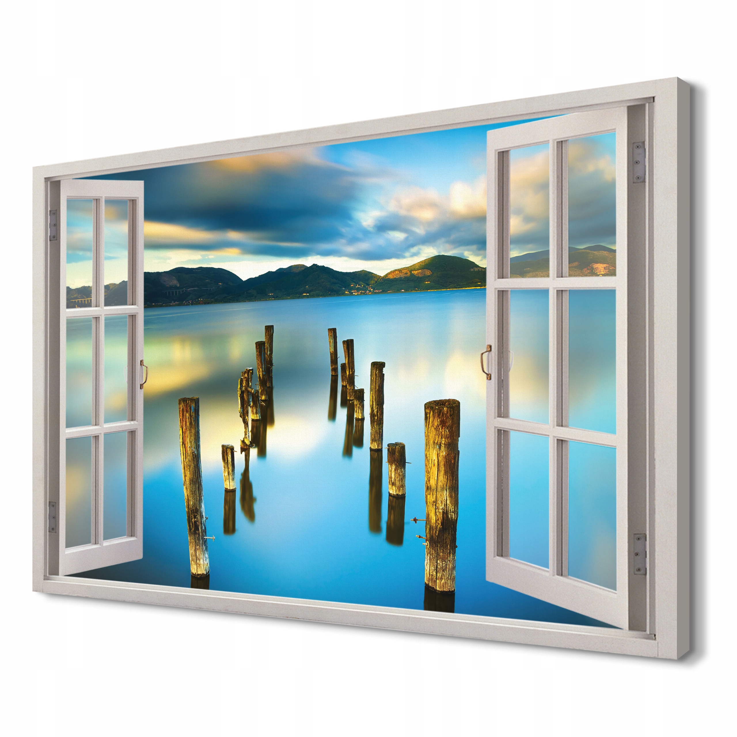 

Pomost Jezioro Foto na płótnie 3d 120x80 do pokoju