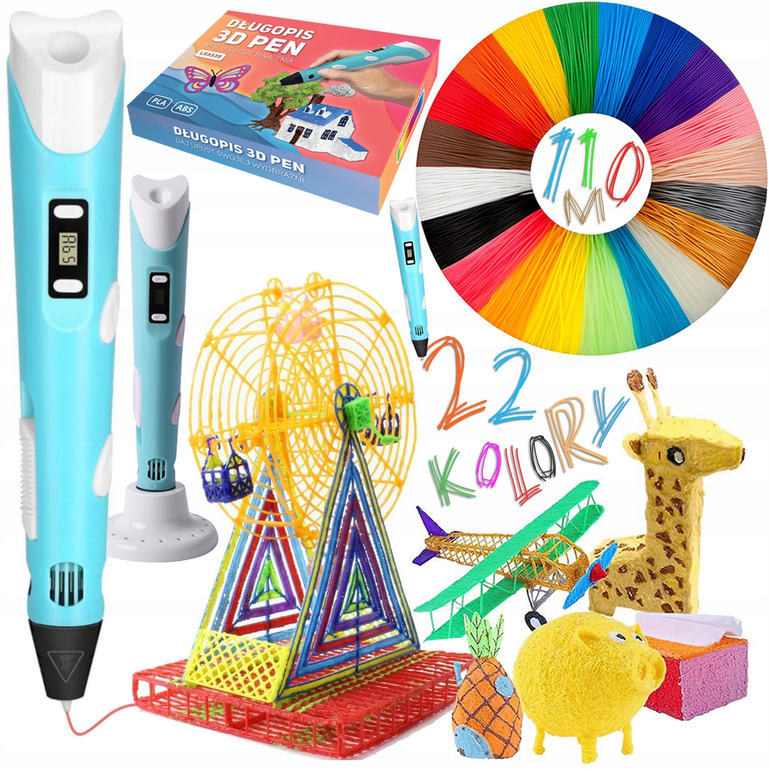 

Długopis Drukarka 3D Pen Dla Dzieci Wkłady 110M
