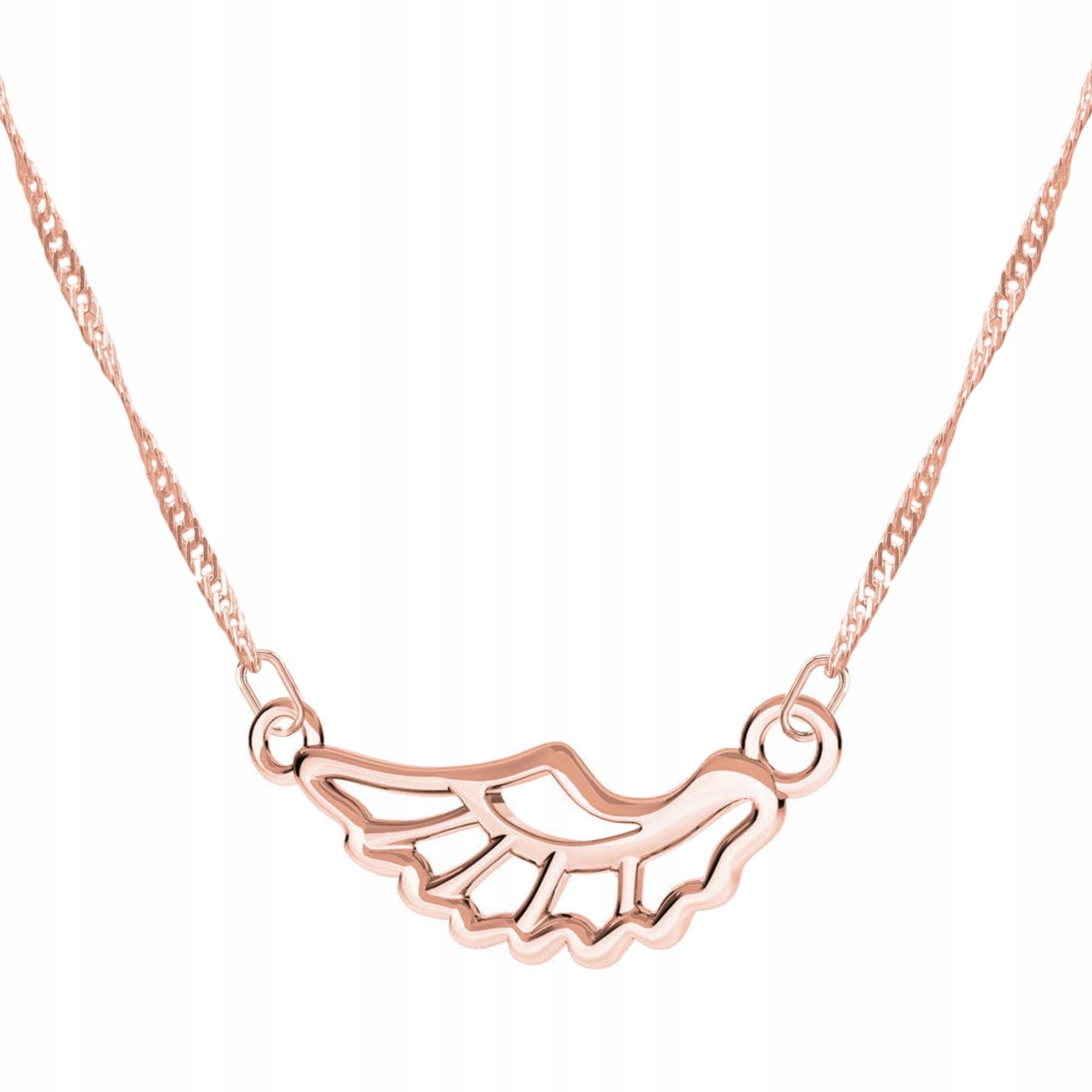 Pozlacený náhrdelník s křídlem Přívěsek Přívěsek Křídlo Stříbro 925