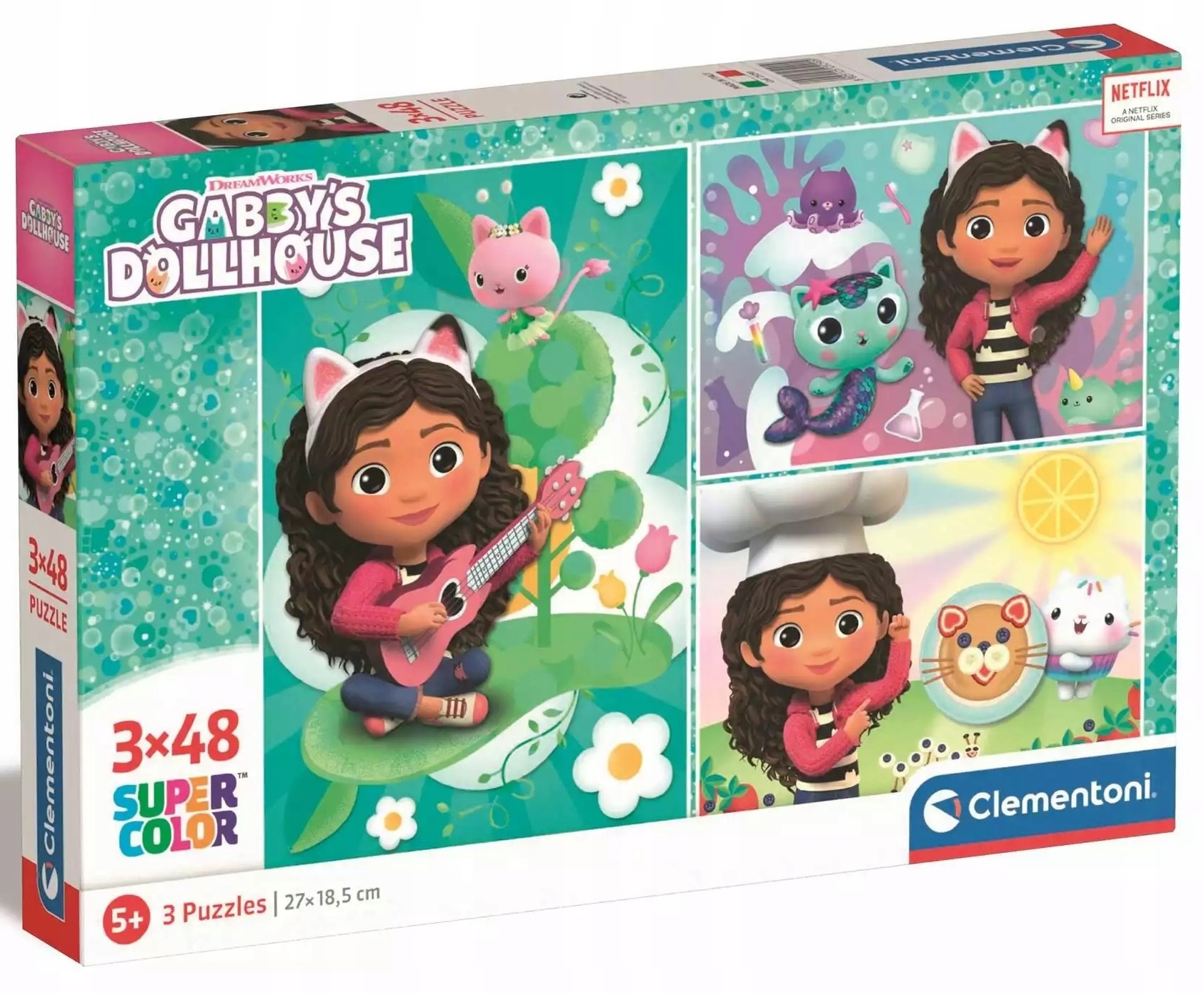 

Koci Domek Gabi Puzzle 3 x 48 elem Gabby Dollhouse