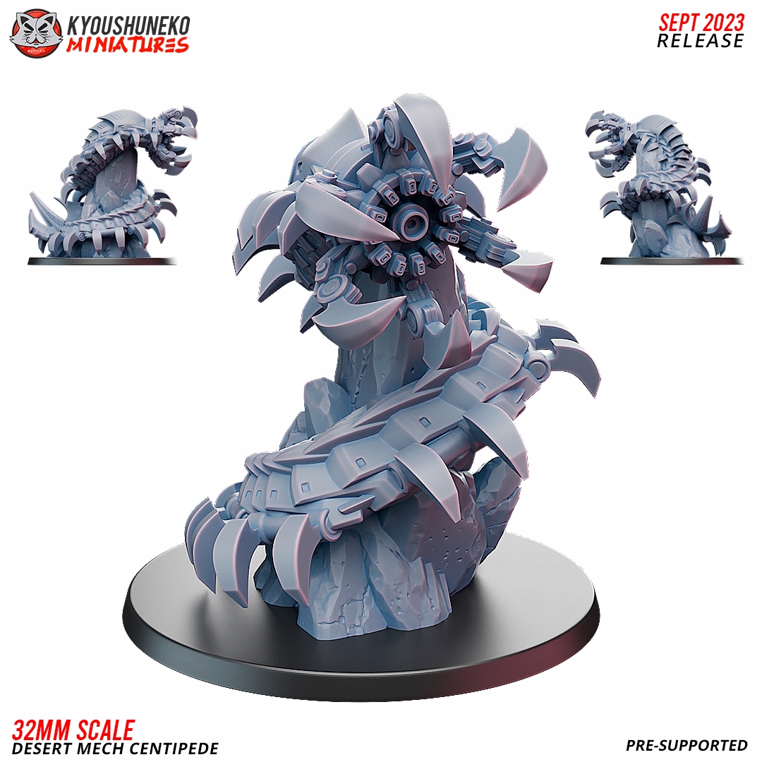 Desert Mech Centipede Kyoushuneko Miniatures