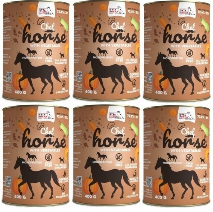 Syta Micha Karma mokra Konina z warzywami 6x400 g, 2,4 kg