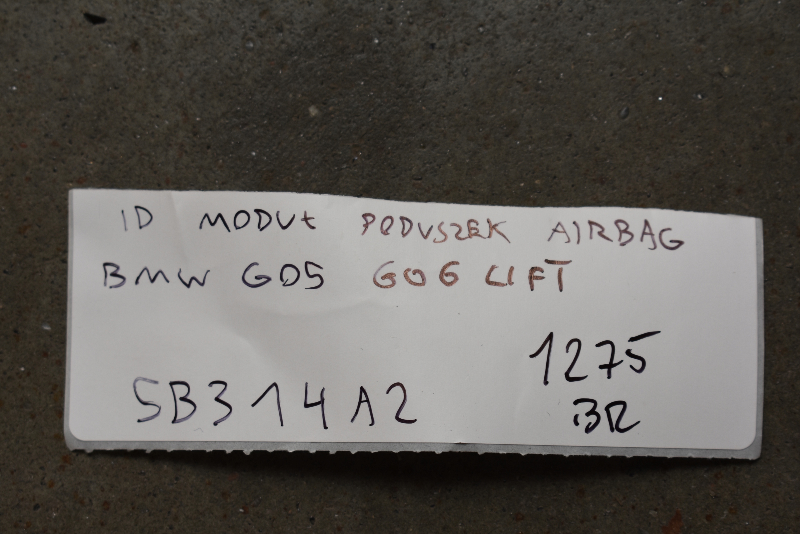 IDEALNY modulo airbag airbag BMW G05 G06 LIFT 1