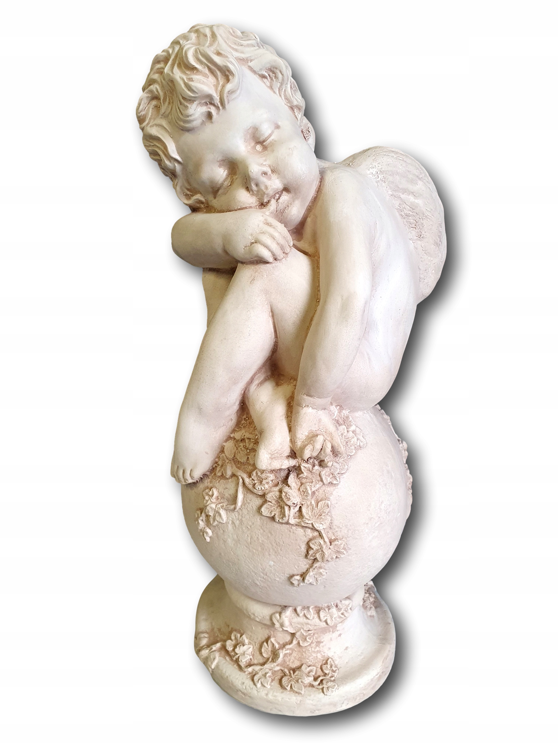 

Figurka anioł aniołek na kuli Dekoracja Duży 37cm