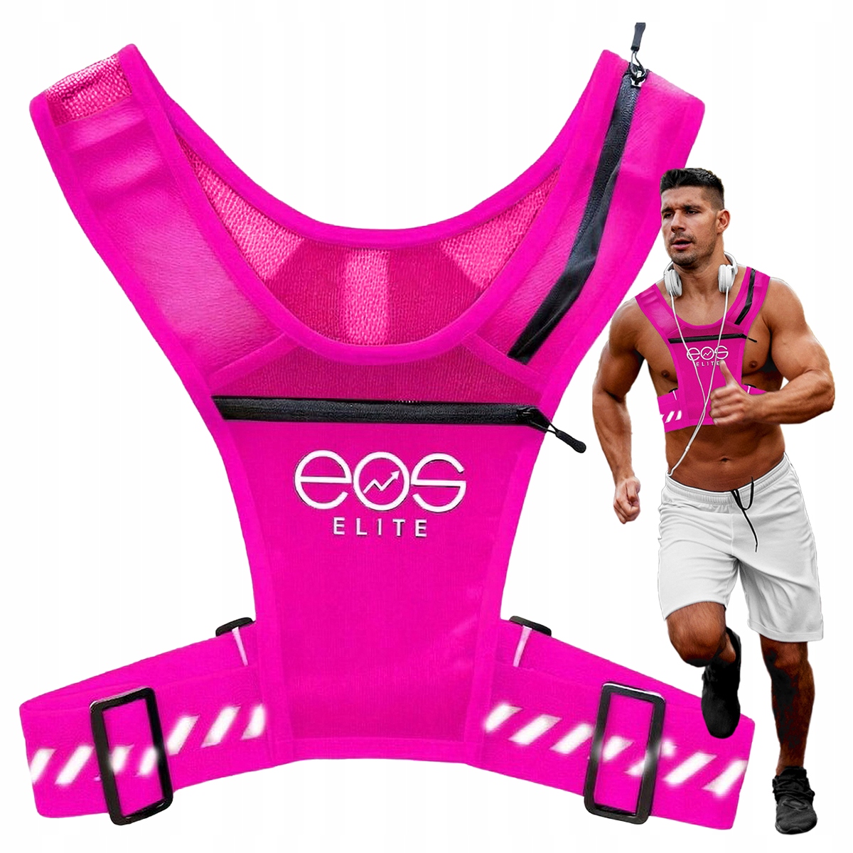 Běžecká Vesta Kolo Reflexní Batoh Kapsa Na Láhev Premium