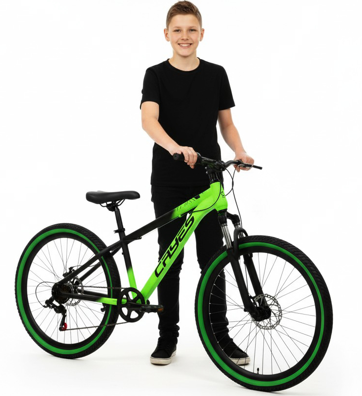 Rower 26" Cali Koła Shimano 6BIEGÓW Zielony Dla Dziecka Na Komunię 8-13 Lat