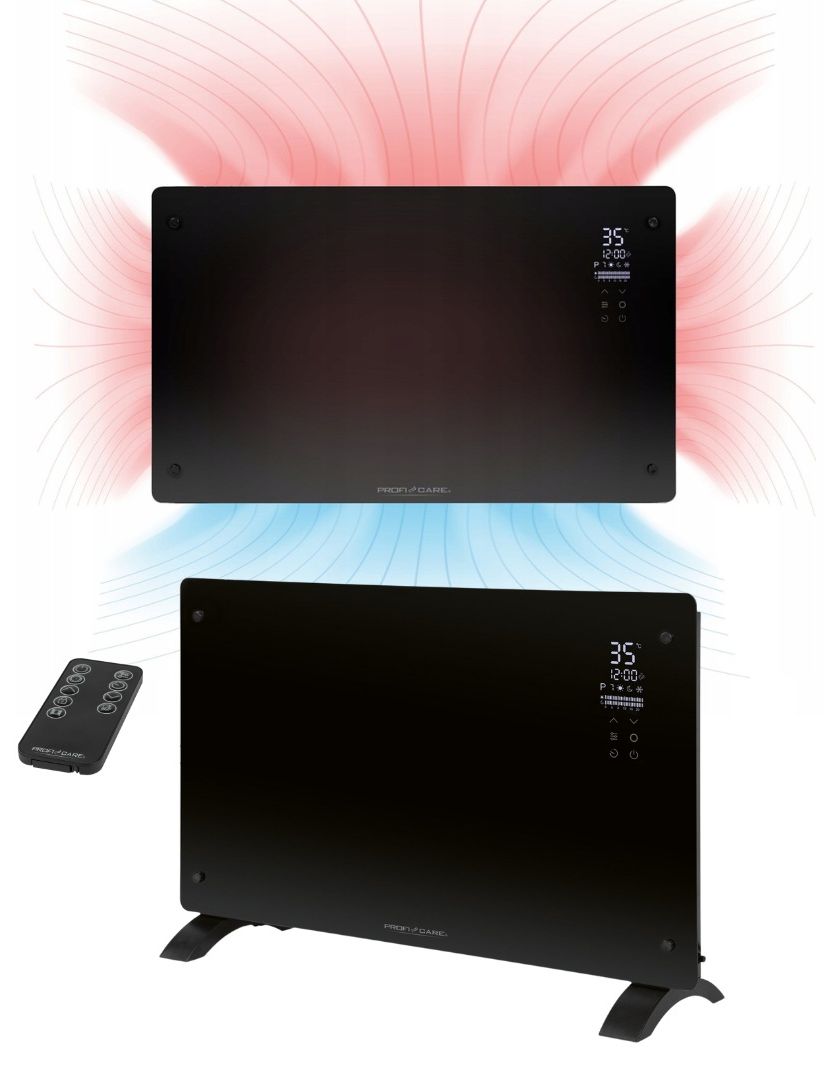 Cichy Szklany Grzejnik Konwektorowy Kaloryfer Proficare Pc-gkh 5-50°C