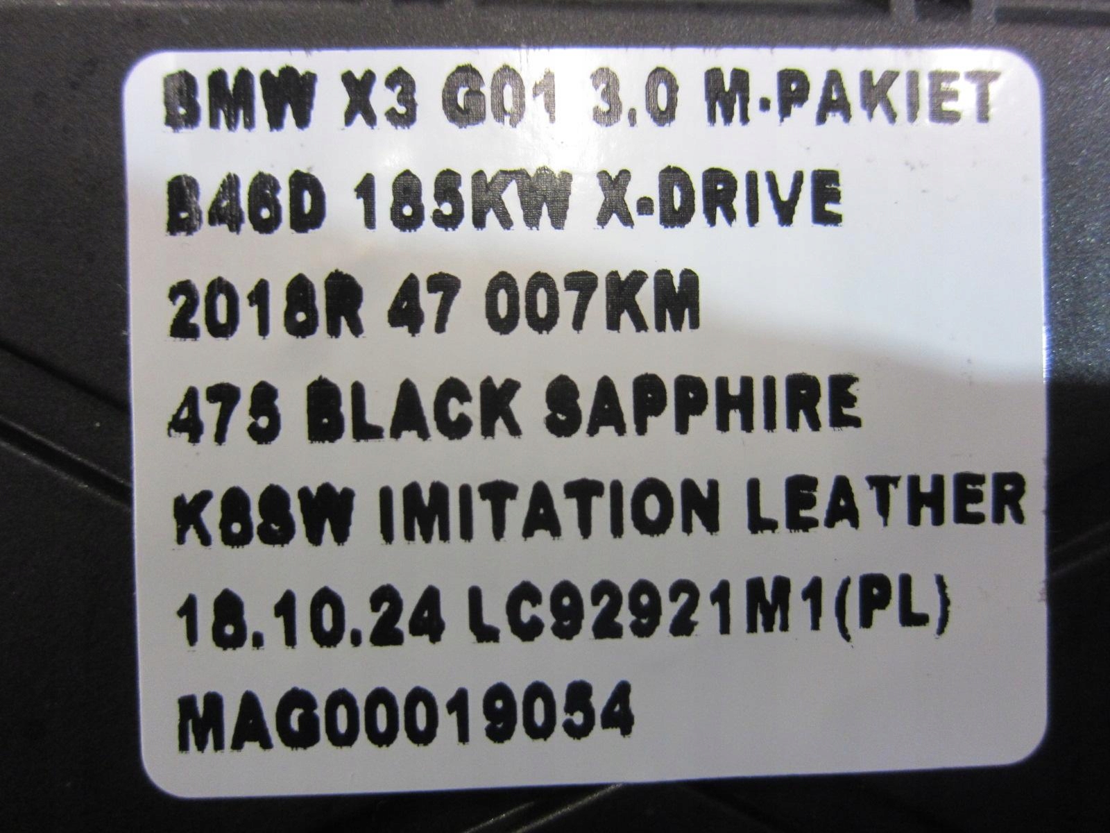 BMW X3 G01 G30 computer module control unit BDC 8801722 WTYCZKI 61358801722