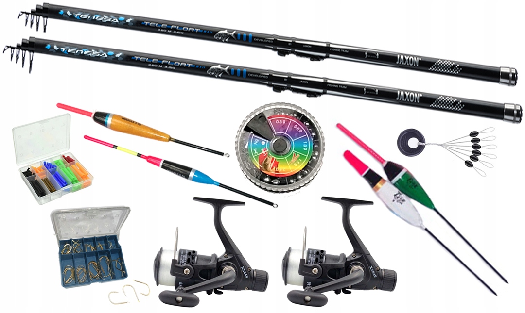 Sada rybářských prutů Jaxon 3,3i3,9 3- 15g Splávek Dárek pro rybáře