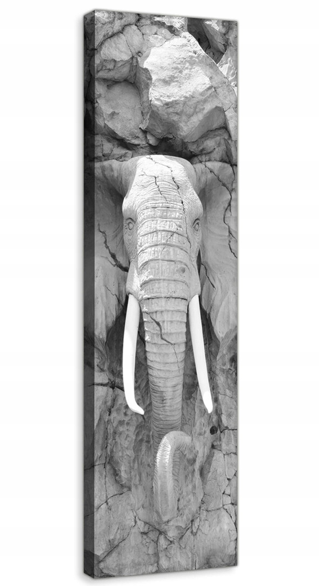 Obraz Na Plátně Canvas 45x145 Slon Kamen Socha