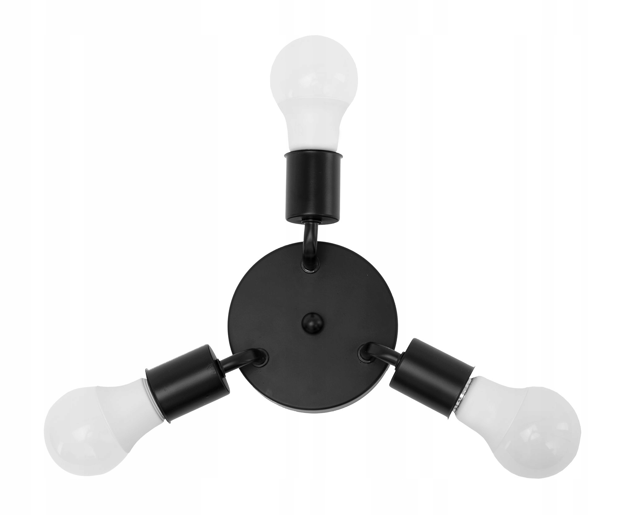 LAMPA SUFITOWA PLAFON POTRÓJNA METALOWA BLACK 3 Kod producenta APP701-3C