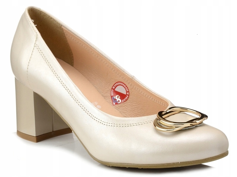 

Czółenka damskie skórzane Bioeco 6199 37