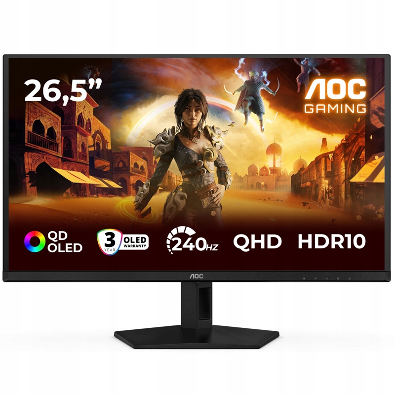 Monitor 27" Aoc Q27G41ZDF Qd-oled 2560 x 1440 (wqhd) 240Hz HDR10
