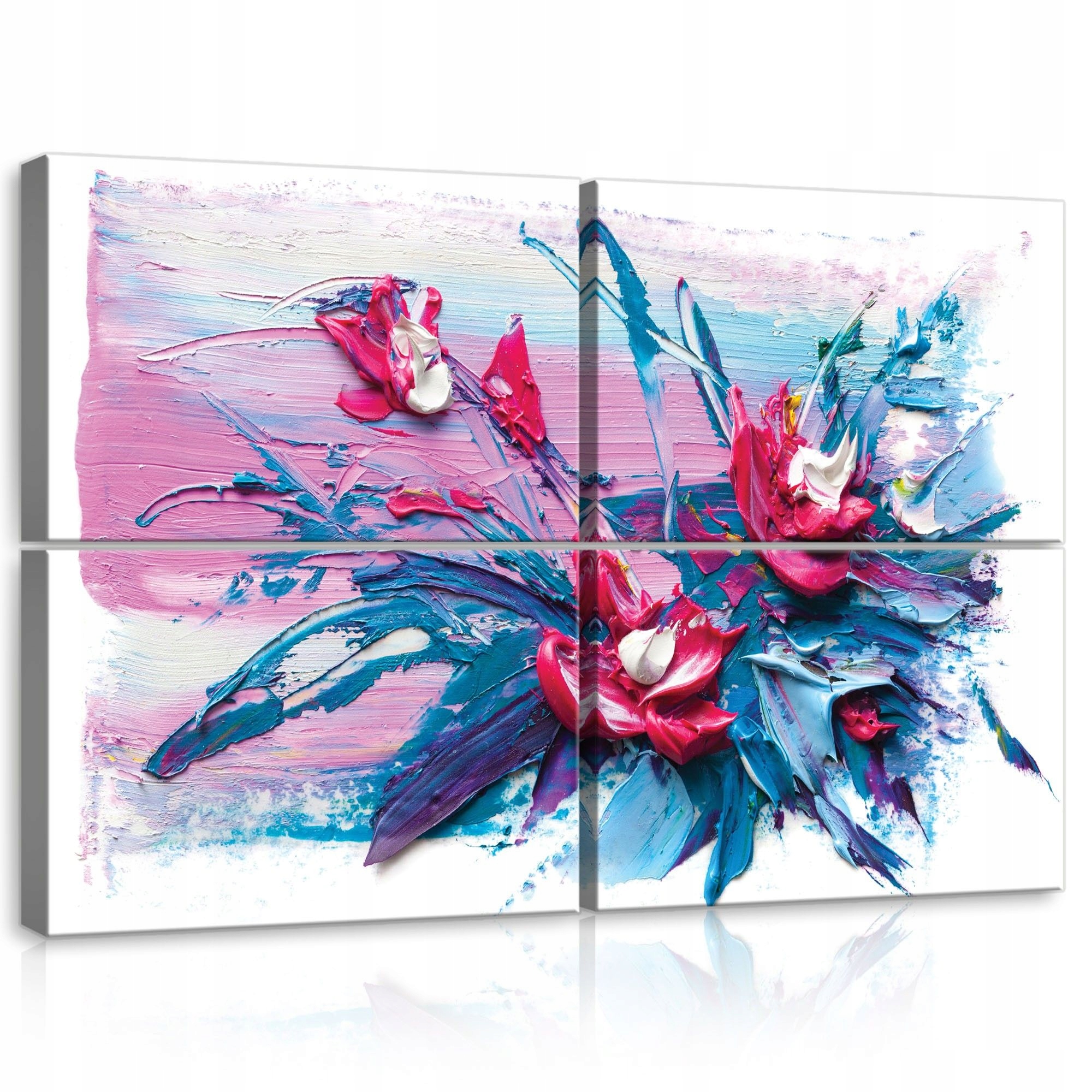 Obraz 120x80 Texturová maľba impasto kvety abstrakcia moderný