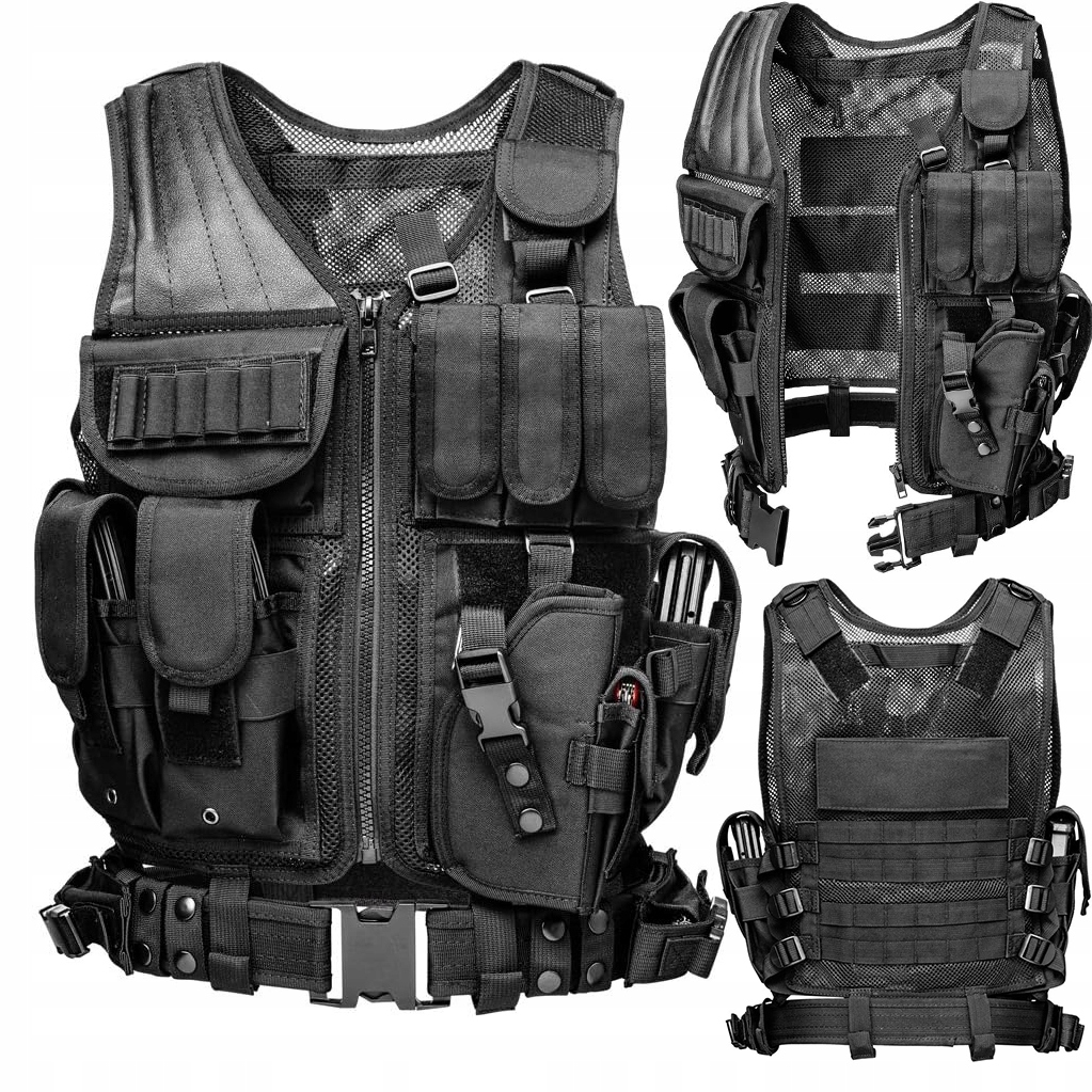 Kamizelka Zabezpieczająca, Regulowana, Odpowiednia Dla Różnych Typów Ciała.