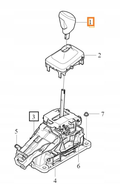 31437876 - Ручка переключения передач кожаный автомат для VOLVO V70 XC60