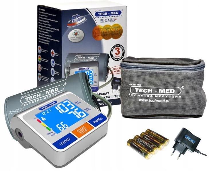 Ciśnieniomierz Tech-med TMA-500 Pro z zasilaczem