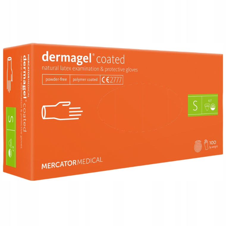 

Rękawiczki lateksowe Dermagel S Mercator Medical