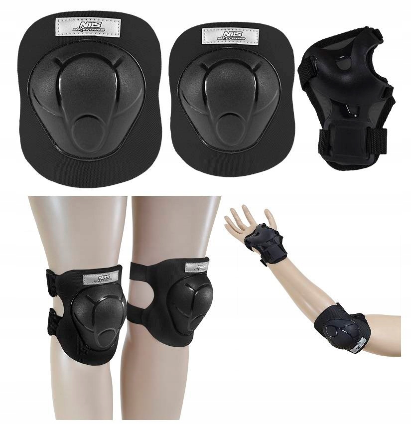 NILS Zestaw 6 szt. Ochraniaczy Dla Dzieci Na Rolki Rower Hulajnogę L Stan opakowania oryginalne