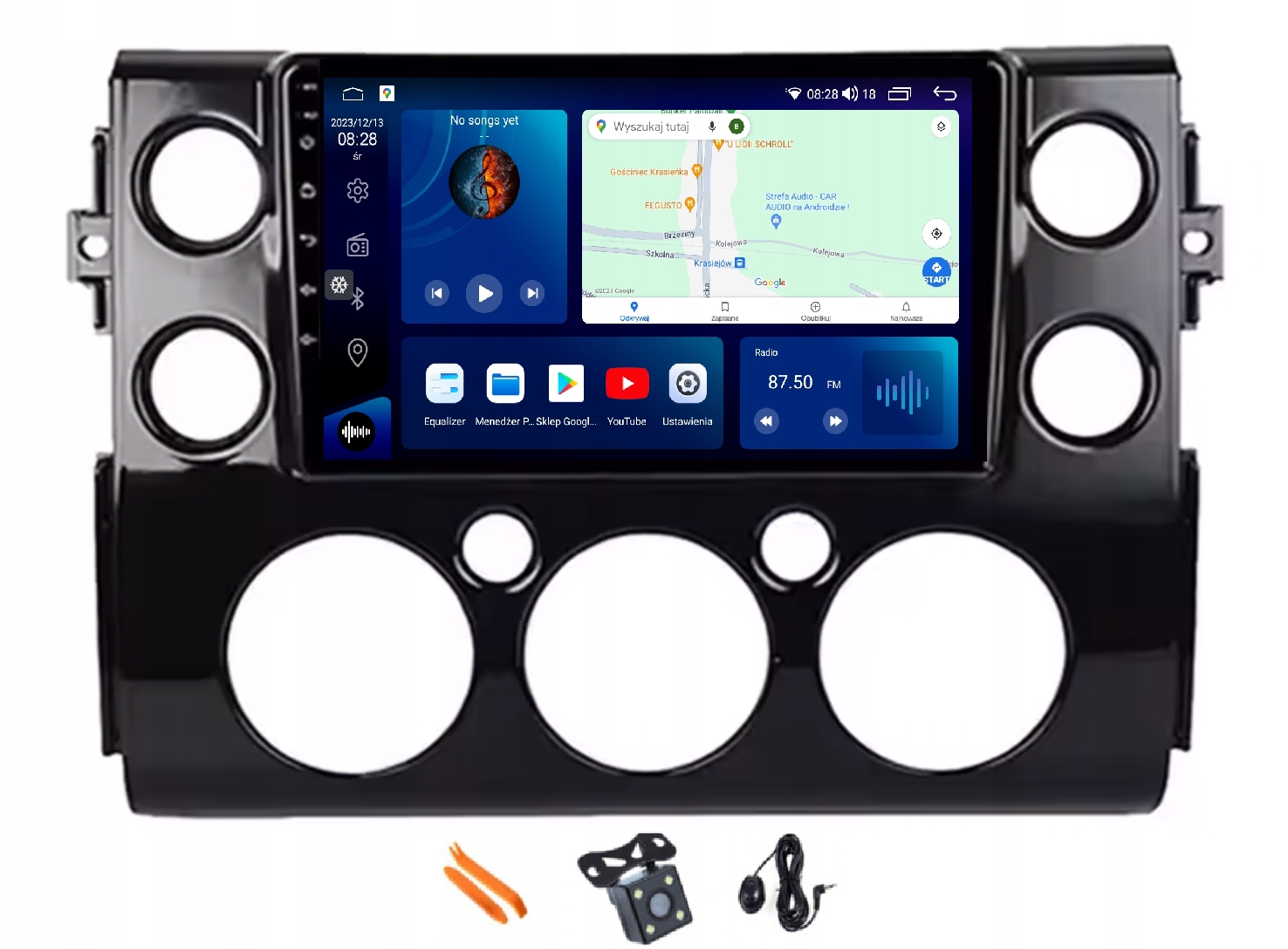 Rádio Android Navigácia Qled Carplay Lte 256GB Gps Toyota Fj Cruise 06-16
