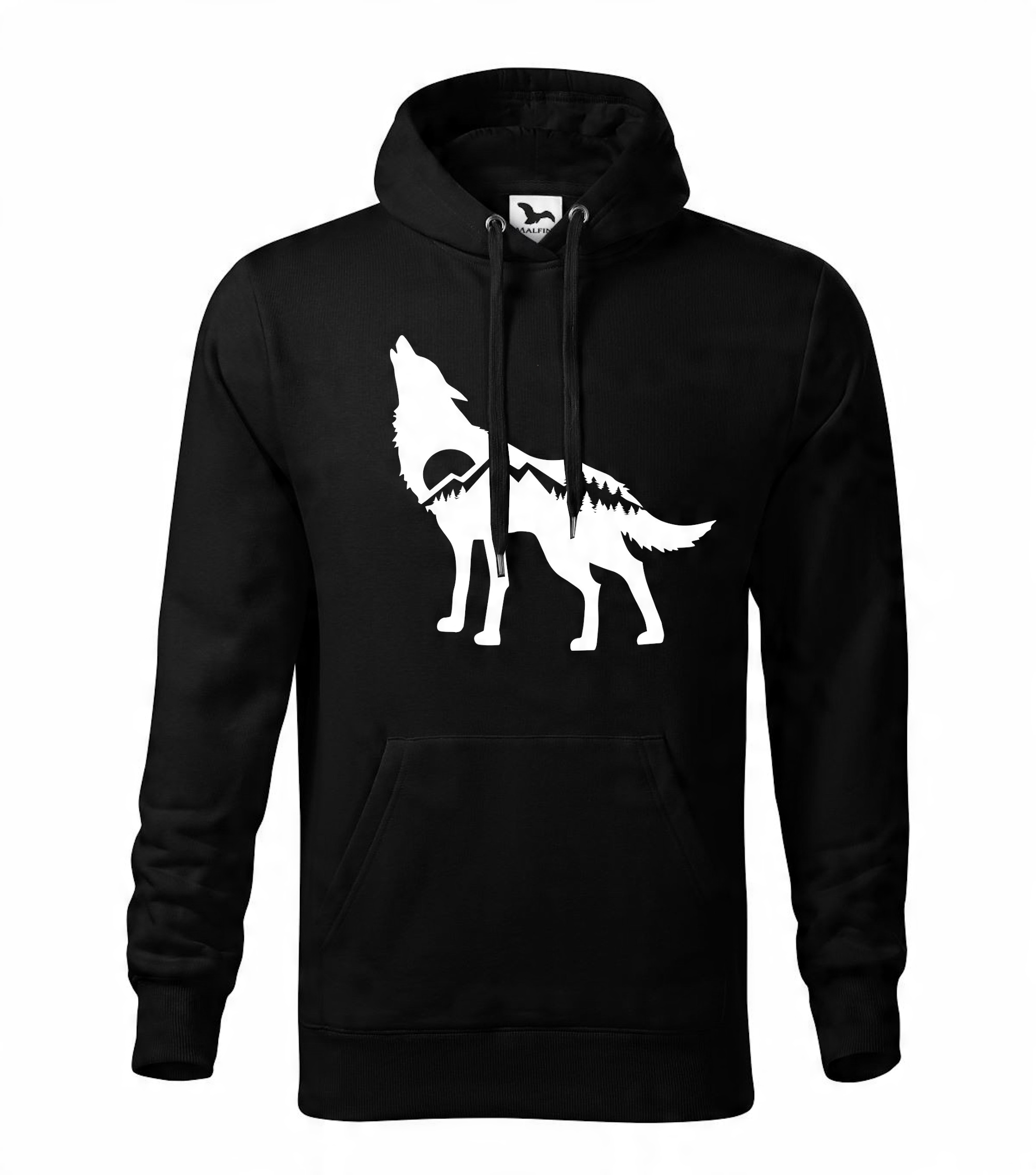 

Bluza Z Wilkiem Męska Wilk Z Kapturem 3XL