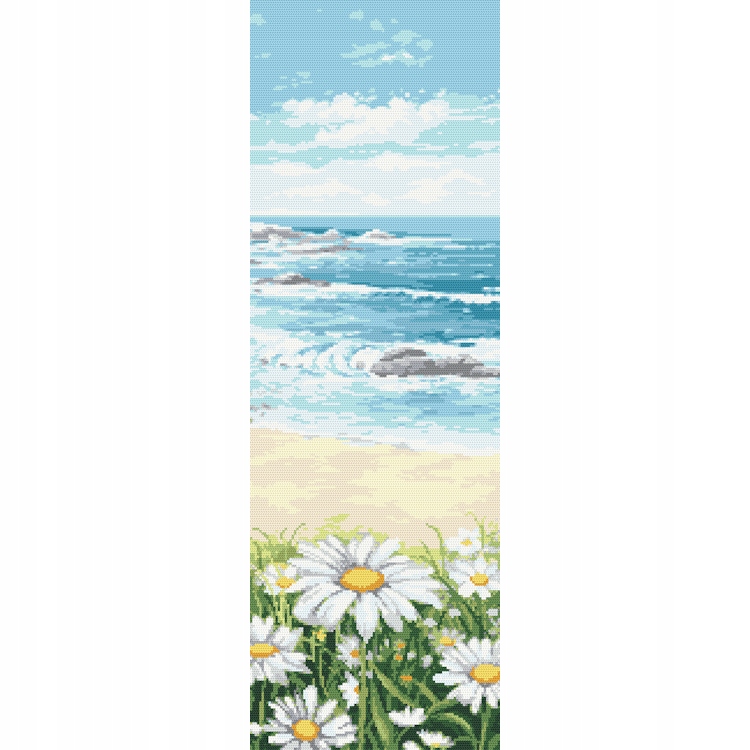 Křížková výšivka Vyšívací sada Mořská pohlednice