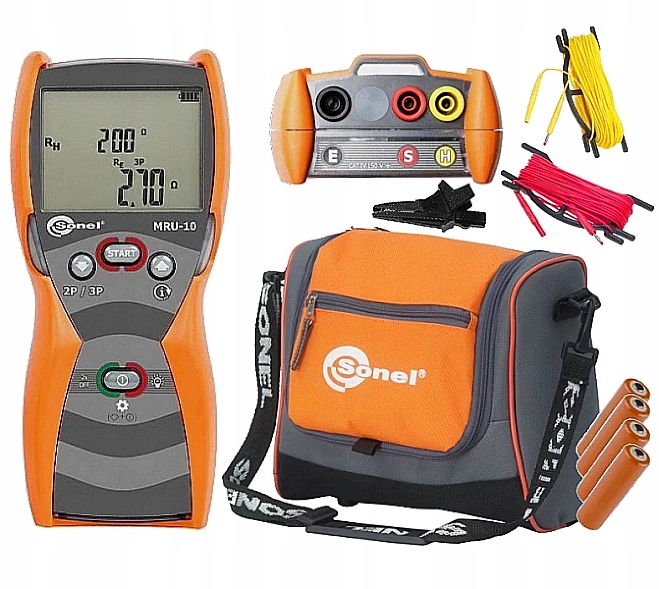 Sonel MRU-10 WMPLMRU10 Merač odporu uzemnenia Sada príslušenstvo