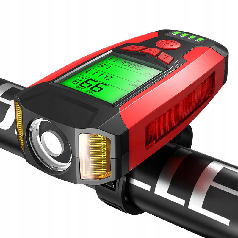Led Světlo Na Kolo 4V1 Superfire BM01 S Klaksonem A Voděodolné