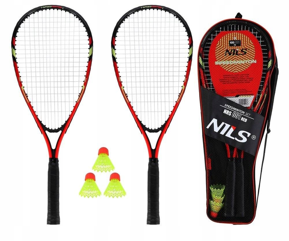 ZESTAW RAKIET Z LOTKĄ 2 RAKIETKI 3 LOTKI GRATIS POKROWIEC ZESTAW BADMINTON Stan opakowania oryginalne