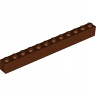 

Lego Klocek 1x12 Brązowy (6112/4222627)
