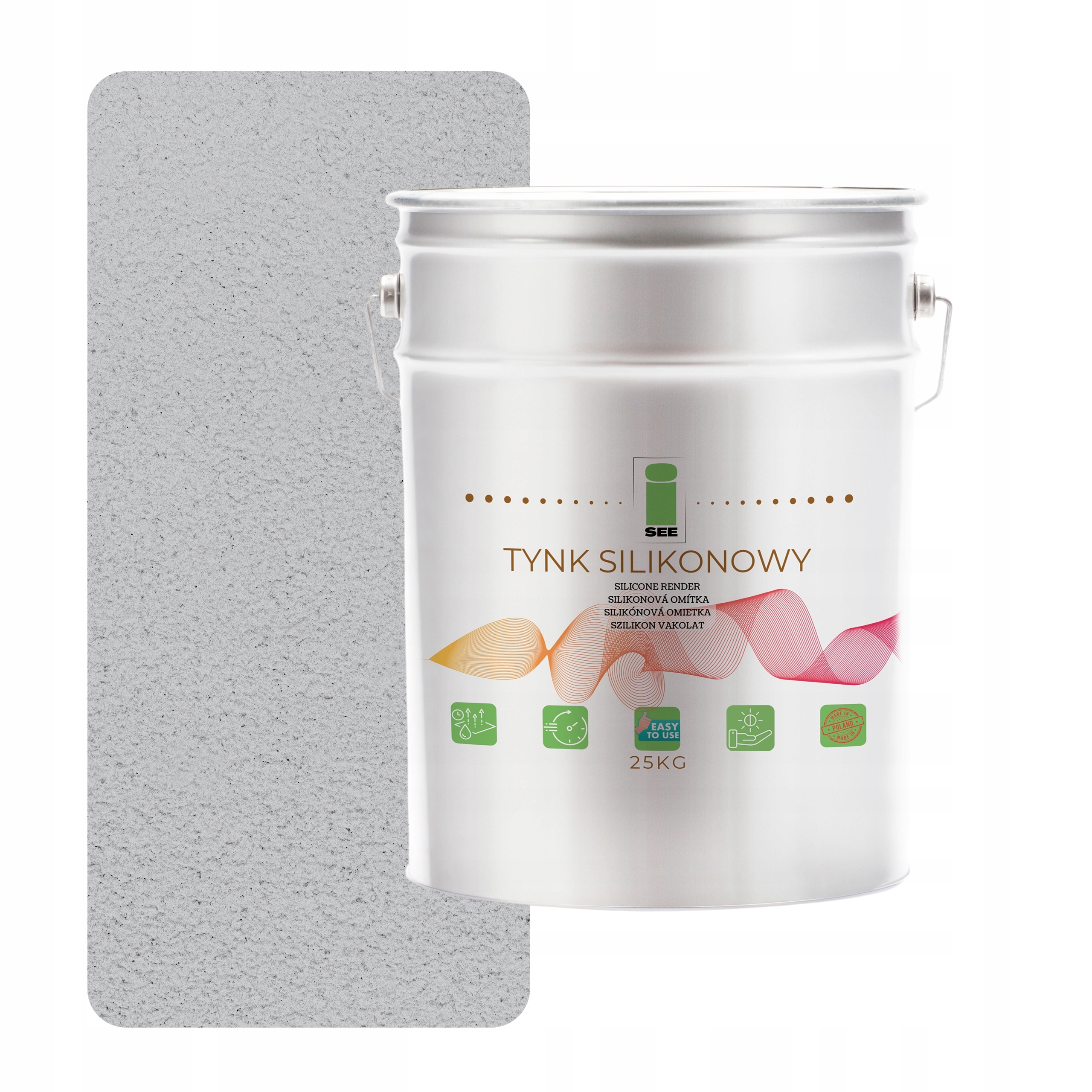 Silikónová Fasádna Omietka Baránok Sivý 1.0 MM Paropriepustná 25 Kg