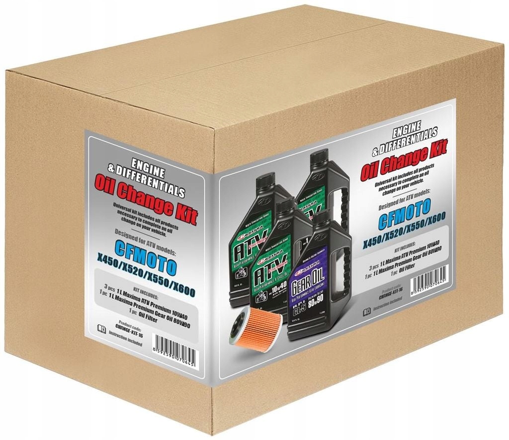 Súprava na kompletnú výmenu olejov Cfmoto X450/X520/X550/X600 CHANGE-KIT-16