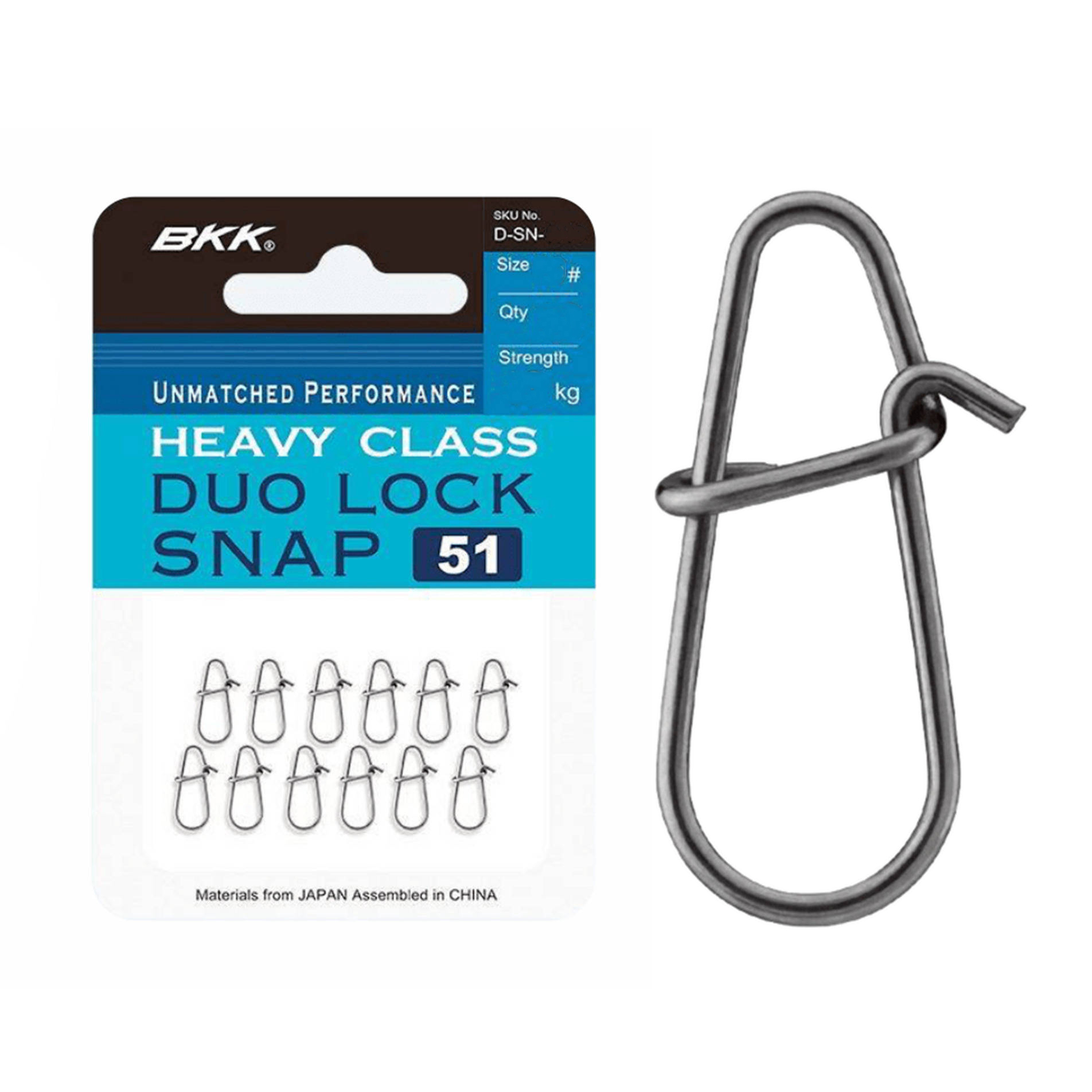 Bkk Duolock Snap-51 r.3 10szt. Agrafki spinningowe